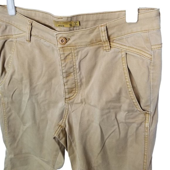 Prana Womens 10 Tan Denim Organic Cotton Straight - Picture 4 of 8